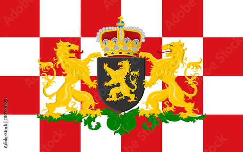 Flag of North Brabant, Netherlands - Buy this stock photo ...