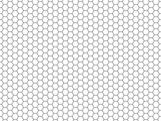 Wall Mural - grid seamless pattern. hexagonal cell texture. honeycomb on white background. speaker grille. fashio