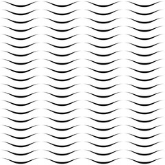 Wall Mural - wavy stripes seamless pattern. abstract fashion wave texture. geometric monochrome template. graphic