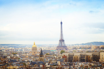 panoramę Paryża z wieżą Eiffla