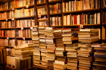 used books in second-hand bookshop