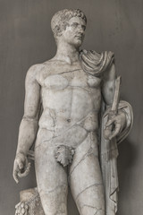 Poster - Statue of a nobel roman man, Rome, Italy