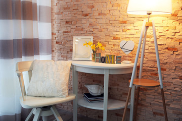 Canvas Print - Stylish interior of living room