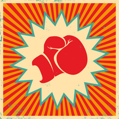Wall Mural - Poster for boxing