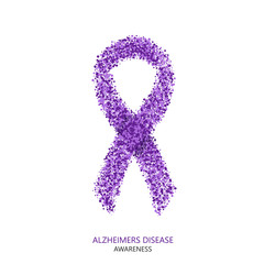 Vector modern ALZHEIMERS DISEASE awareness circles desigen.