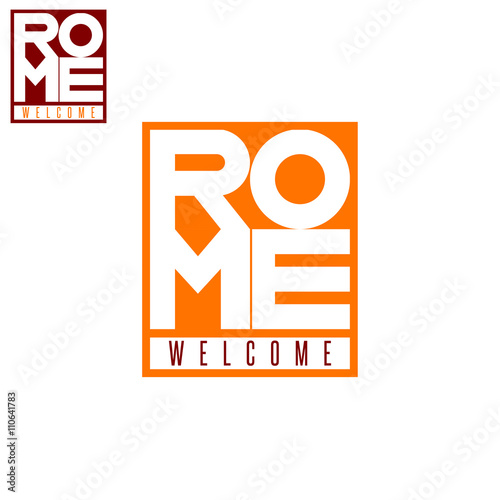 Download Italian City Rome Word Box Tourism Poster Lettering Mockup T Shirt Print Stock Vector Adobe Stock