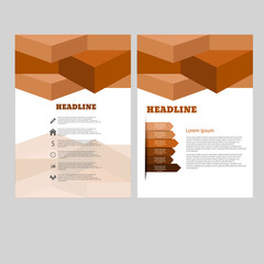 Wall Mural - Vector brochure flyer magazine cover poster template eps 10 vect