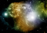 Fototapeta Na sufit - galaxy in a free space
