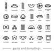 pasta and dumplings icons