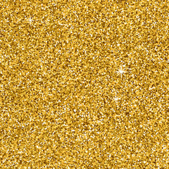 Poster - Gold glitter texture for your design. Golden shimmer background