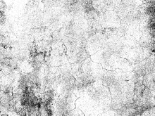 Scratched Grunge Texture. Concrete Texture Overlay. Distressed Texture. Black And White Colored Grunge Background.  Abstract Background. Vector Illustration