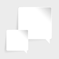 Poster - Speech bubble label vector