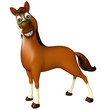 funny Horse cartoon character