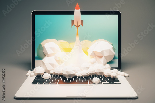 Fotografia  Stratup grey front