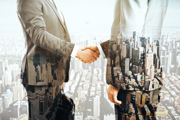 Poster - Businesspeople shaking hands