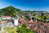 Fototapeta Miasto - Typical view from top to the city of Baden