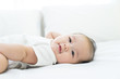 © alice_photo - Portrait of a newborn Asian baby on the bed