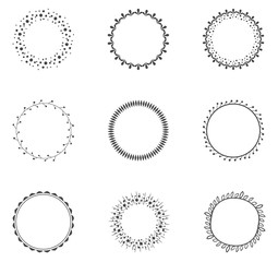 Round decorative circle collection