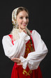 © stas_80 - beautiful  smiling caucasian girl in russian folk costume