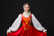 © stas_80 - beautiful  smiling caucasian girl in russian folk costume