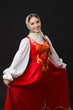© stas_80 - beautiful  smiling caucasian girl in russian folk costume