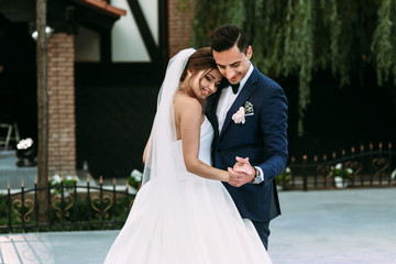 Wall Mural - Lovely first dance of the married couple