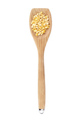 Canvas Print - corn in wooden spoon