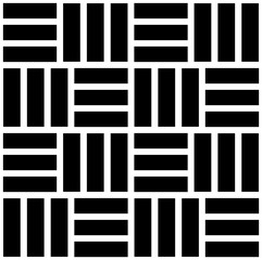 Poster - Simple monochrome grid, mesh pattern. Seamlessly repeatable.