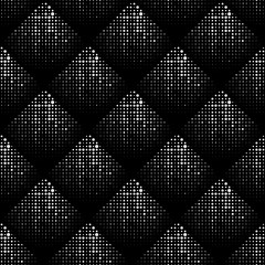 Poster - seamless pattern with halftone dots. repeatable geometric monoch