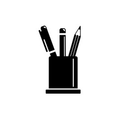 Canvas Print - Pencil stand simple icon