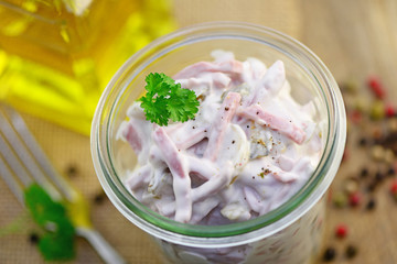 Poster - Wurstsalat Portion Mayo