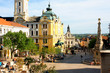 City Hall Square of Pecs in Hungary. Pecs - city in Baranya coun