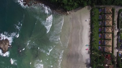 Poster - Top View of Rocks in a Beach