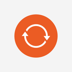 Aufkleber - Rotation icon. Repeat symbol. Refresh sign.