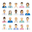 © ssstocker - Medical staff icons. Doctors and nurses medical staffs avatars. Vector illustration