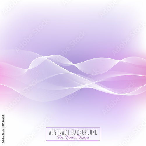 Abstract Vector Background Waved Lines For Card Brochure