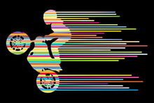 Motorbike Rider Vector Background Trick Stunt Illustration Conce