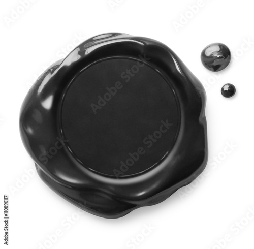 old black wax seal stamp is...