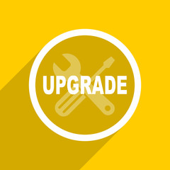 Aufkleber - yellow flat design upgrade modern web icon for mobile app and internet