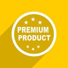 Aufkleber - yellow flat design premium product modern web icon for mobile app and internet