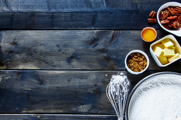 Ingredients for baking cake