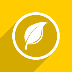 Poster - yellow flat design nature modern web icon for mobile app and internet