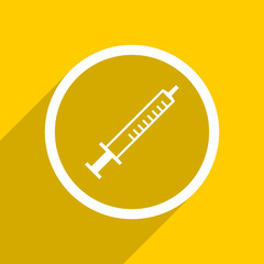 Poster - yellow flat design medicine modern web icon for mobile app and internet