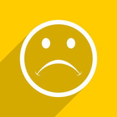 Poster - yellow flat design cry modern web icon for mobile app and internet