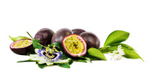 Passion Fruit With Passiflora Flower