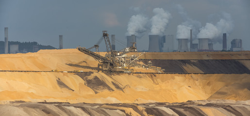 Canvas Print - garzweiler open cast mining germany