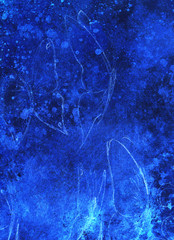 Aufkleber - drawing of butterfly. computer collage and color structure.