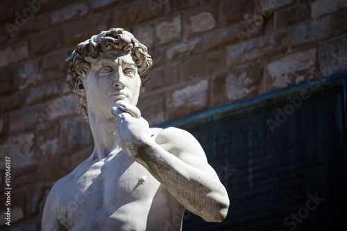 Fotografía Copia del David de Miguel Ángel en Florencia
