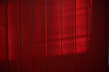 Painted Old Wooden Wall. Red Fence Paint