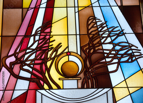 Naklejka dekoracyjna stained glass, vitrail
